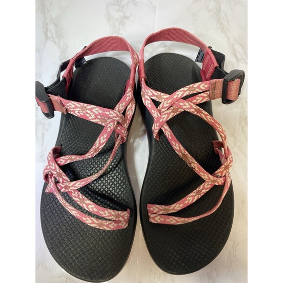 Chaco Women's Sport Sandals Ankle Straps Vibram Adjustable Strappy Pink Size 9 - Picture 6 of 9